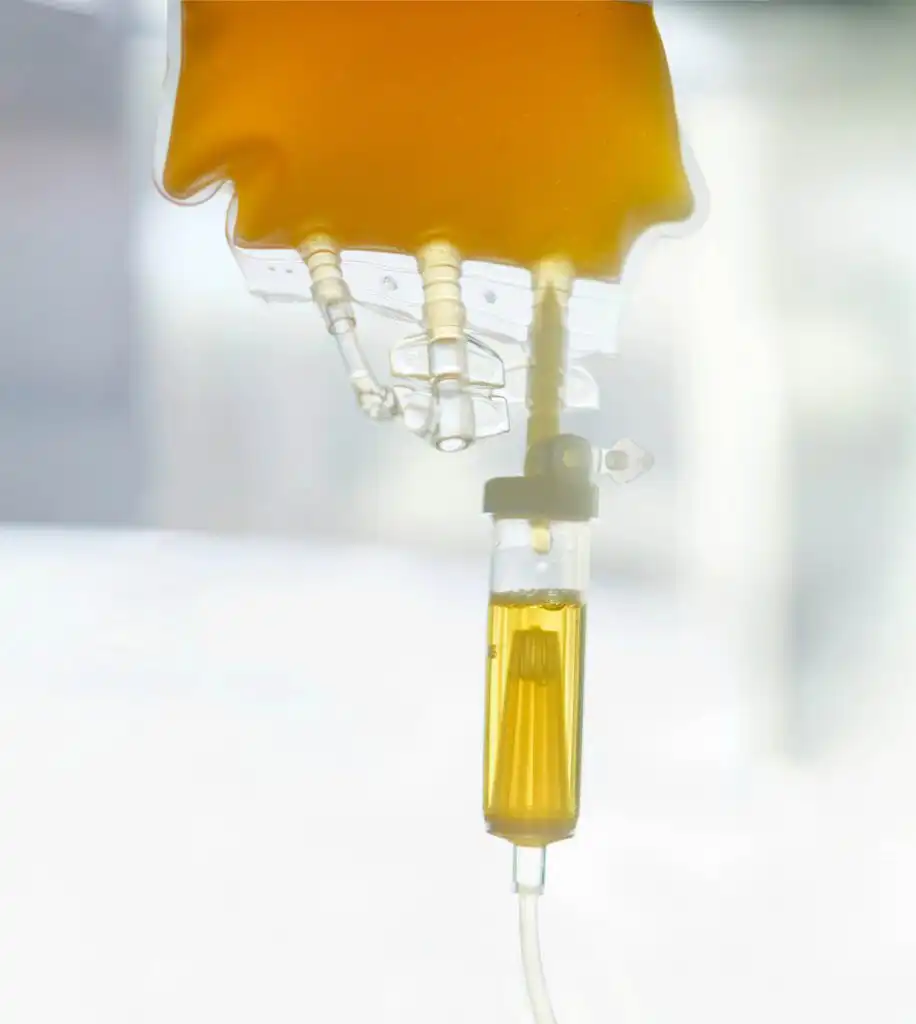 IV Hydration, Mini Drips & Vitamin Shots Medical IV bag with fluid